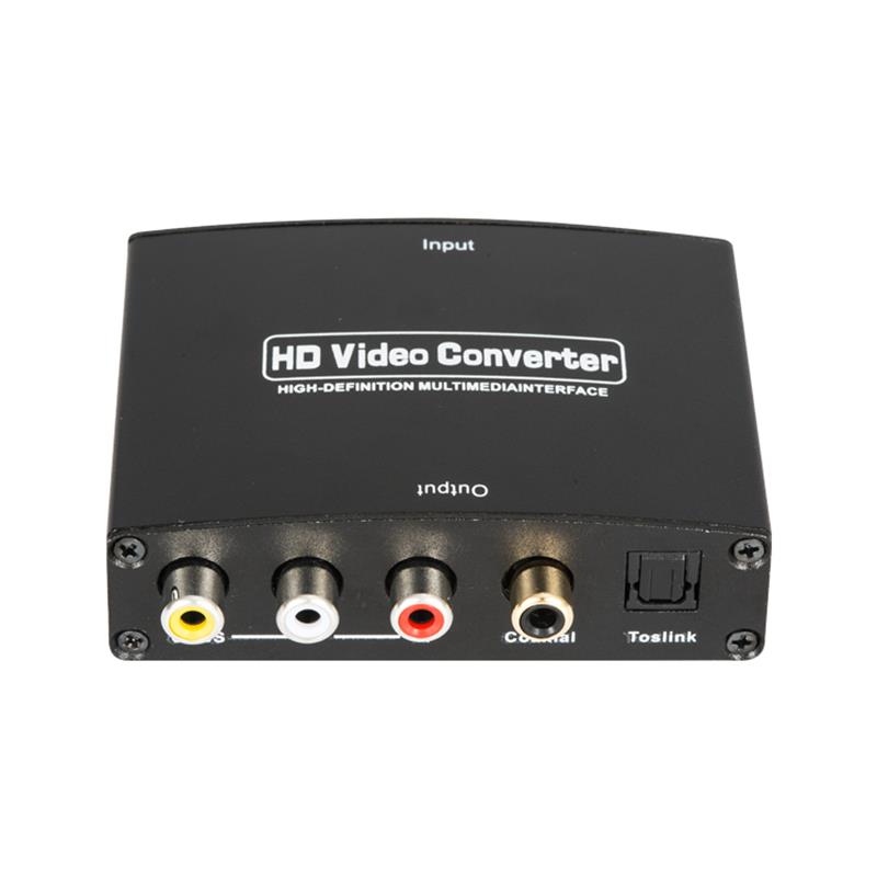 HDMI TO AV + Ψηφιακός μετατροπέας ήχου Auto Scaler 1080P