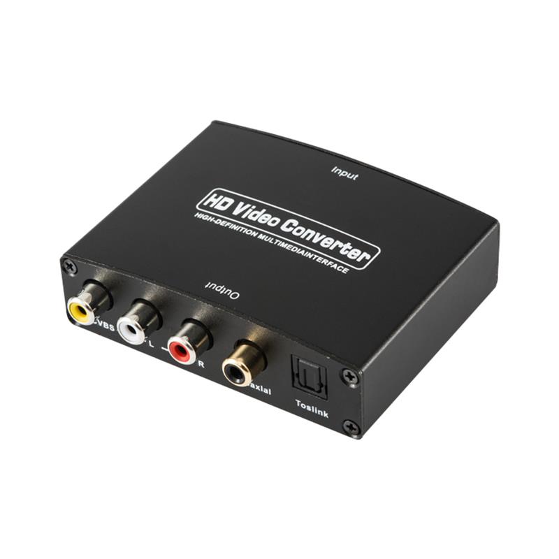 HDMI TO AV + Ψηφιακός μετατροπέας ήχου Auto Scaler 1080P