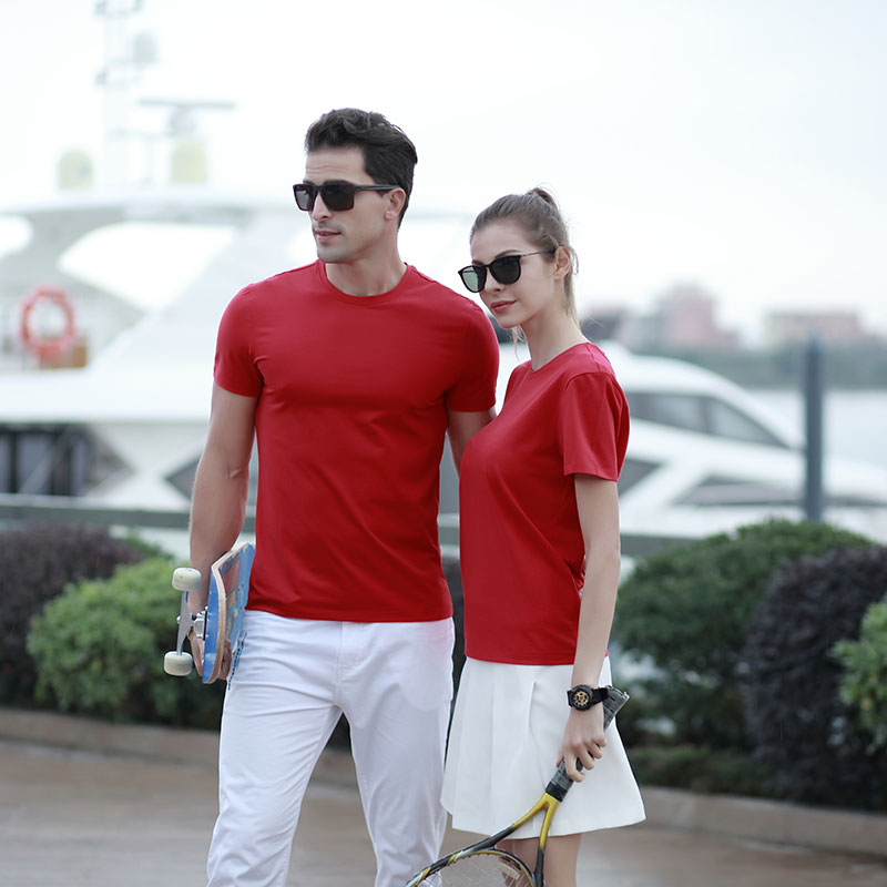 # M8001-Crewneck T-Shirt κοντό μανίκι βαμβακιού