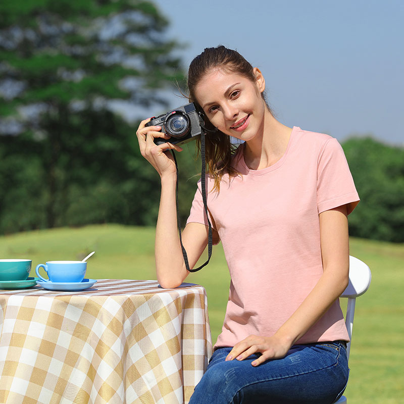 # M8002-Crewneck T-Shirt κοντό μανίκι βαμβακιού