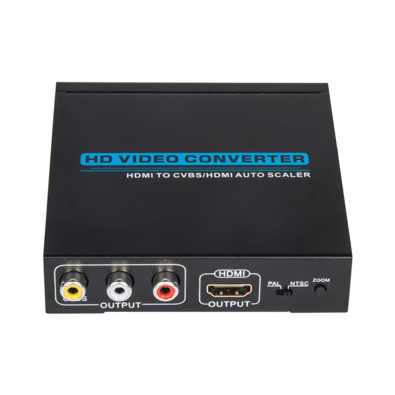 Μετατροπέας HDMI σε CVBS \/ AV + Μετατροπέας HDMI Auto Scaler 1080P