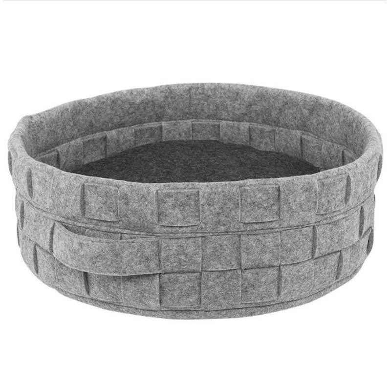 Στρογγυλά Felt Pet κρεβάτια Κρεβάτια σκύλου Κρεβάτια γάτας
