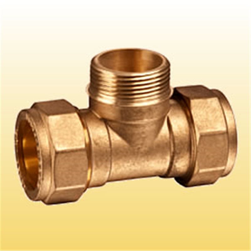 εξαρτήματα συμπίεσης χαλκού για σωληνώσεις χαλκού Tee