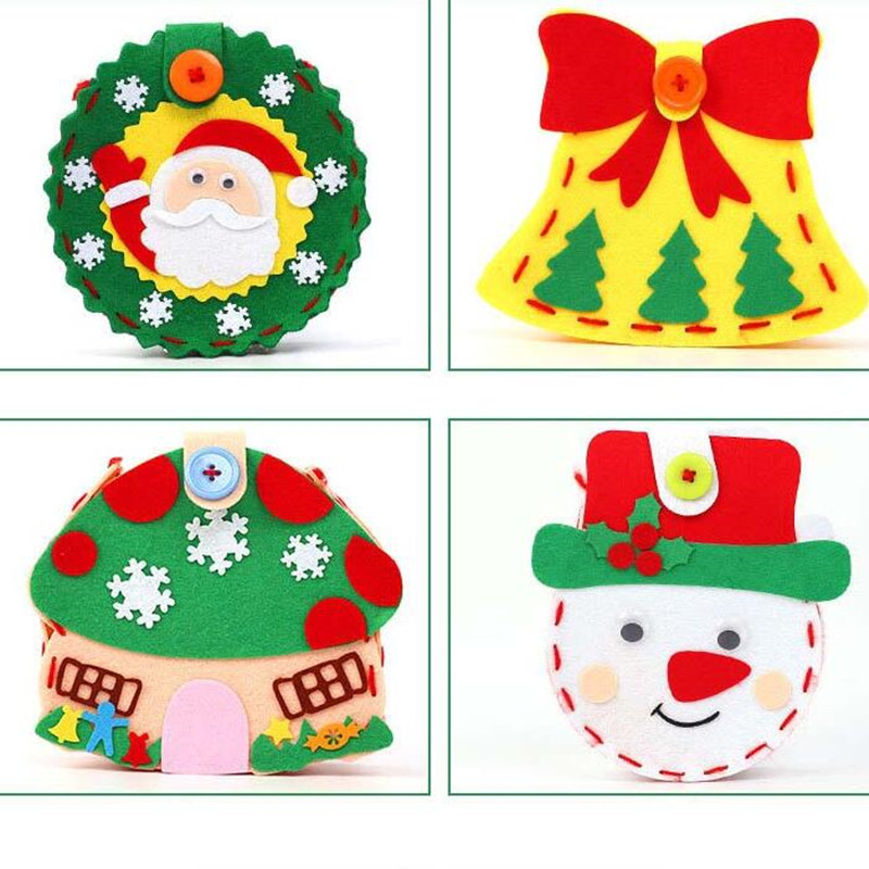 Χριστουγεννιάτικη χειροποίητη DIY τσάντα Felt