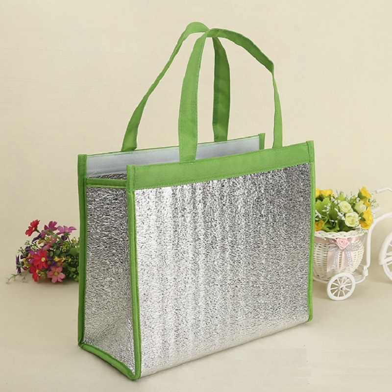 SGC37 αλουμινόχαρτο μόνωση τσάντα παράδοσης μιας χρήσης τσάντα ψυγείο ψώνια φύλλο αλουμινίου τσάντα ψυγείο θαλασσινά