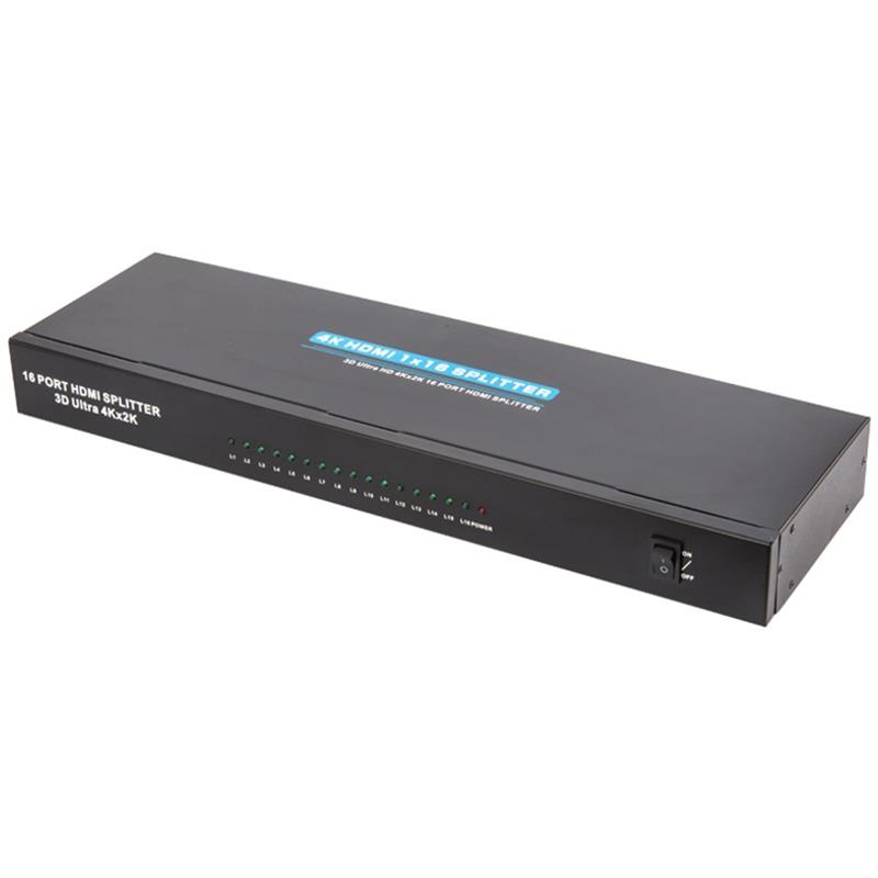 4K 16 θύρες HDMI 1x16 Splitter Υποστήριξη 3D Ultra HD 4Kx2K \/ 30Hz