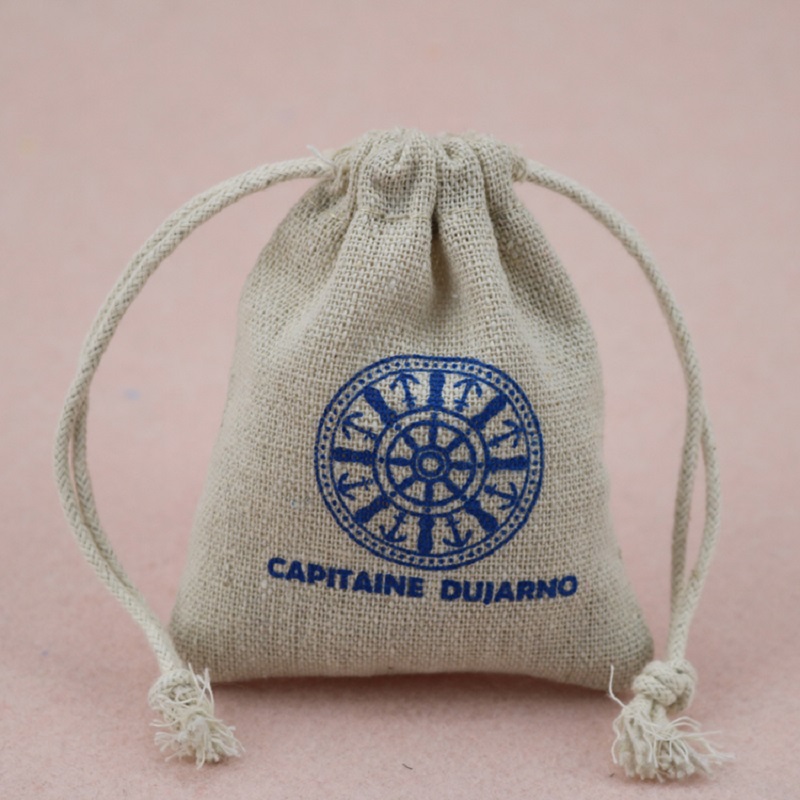 SGS50 Ανθεκτικό μίνι λινάρι λινάτσα Κανέλα δώρου σάκο τσάντα τσαγιού Τσάντα τσαγιού Γιούτα σακούλες Eco jute τσάντα καφέ με έθιμο λογότυπο