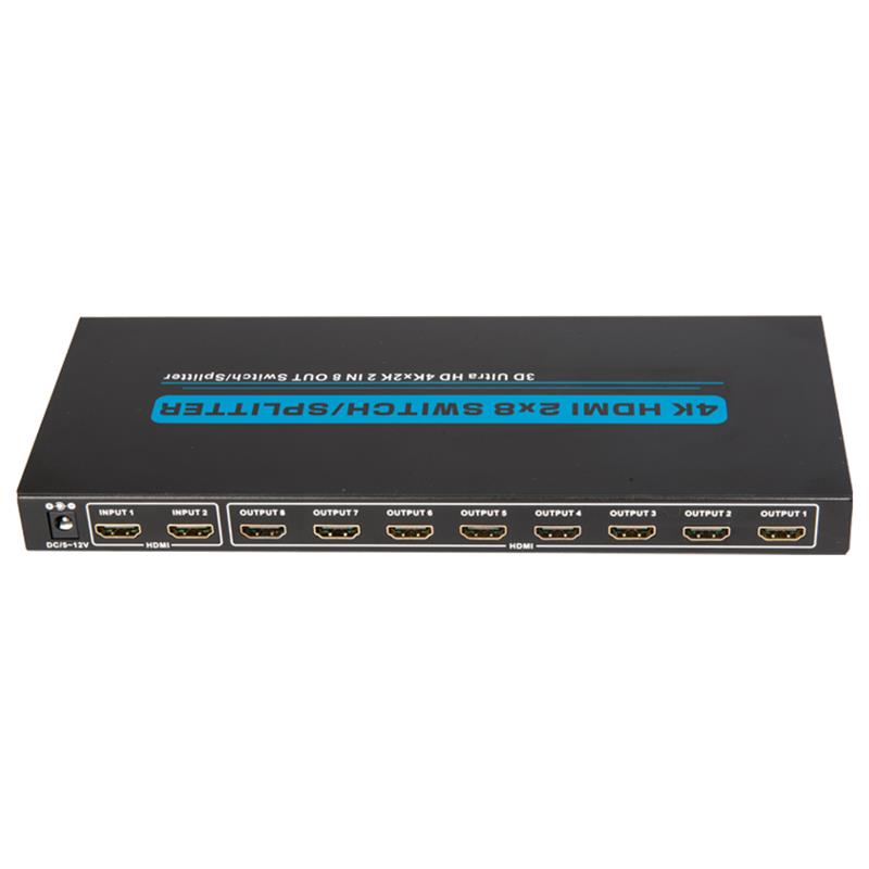 4K \/ 30Hz HDMI 2x8 Υποστήριξη Switcher \/ Splitter 3D Ultra HD 4Kx2K \/ 30Hz