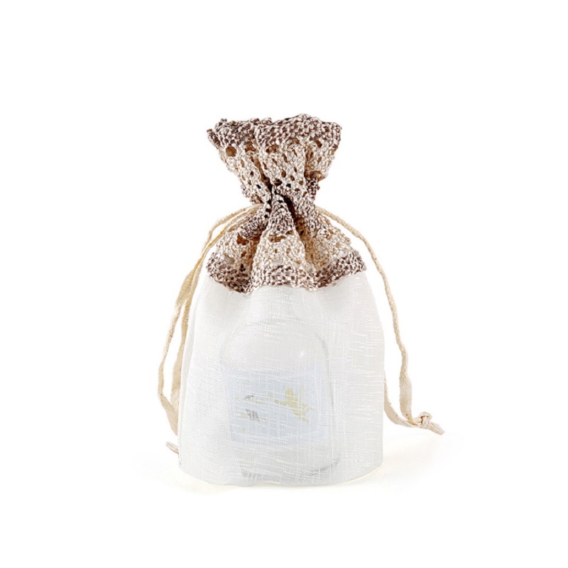 SGS55 Μίνι τσάντες δώρων γάμου Κοσμήματα συσκευασίας καραμελών Drawstring τσάντα τσάντα Sheer τσάντες Custom λογότυπο