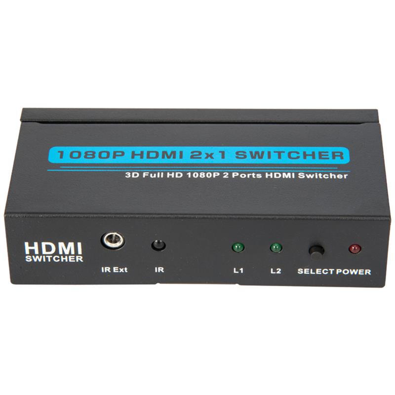 V1.3 HDMI 2x1 Switcher Υποστήριξη 3D Full HD 1080P