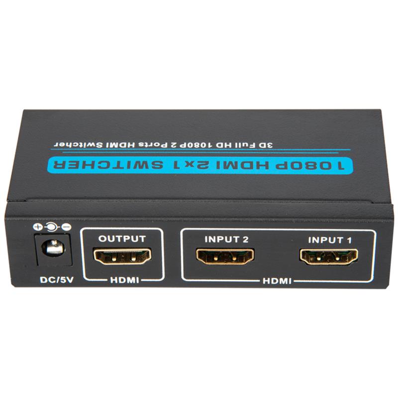 V1.3 HDMI 2x1 Switcher Υποστήριξη 3D Full HD 1080P
