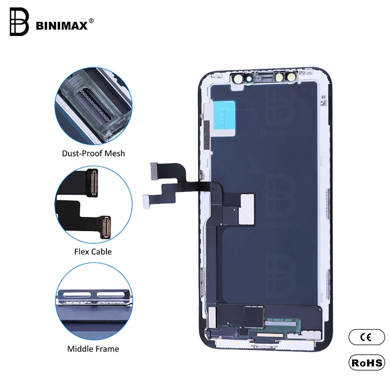 BINIMAX FHD Οθόνη LCD LCD για κινητά τηλέφωνα για ip X