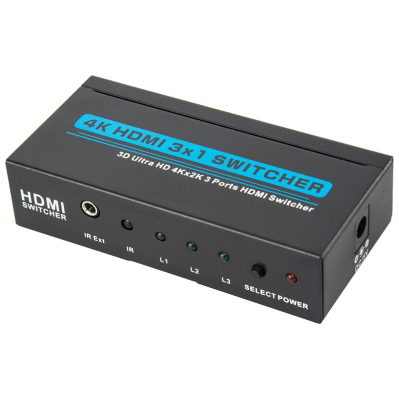 V1.4 4K/30Hz HDMI 3x1 Switcher Support 3D HD 4K*2K/30Hz
