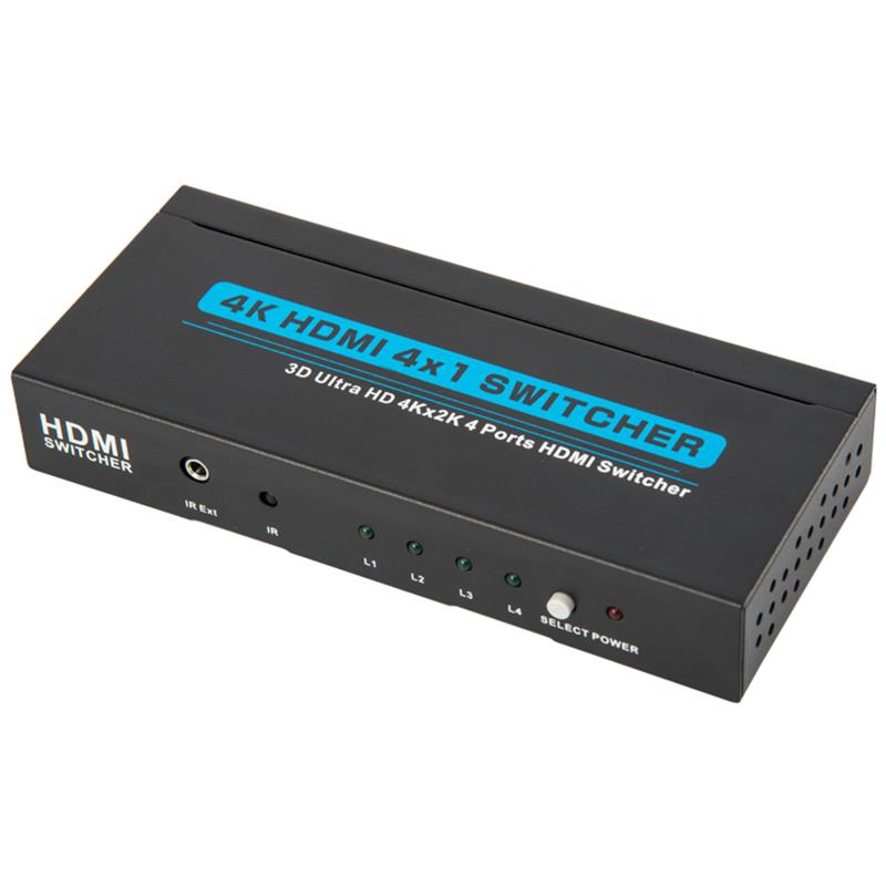 V1.4 4K \/ 30Hz HDMI 4x1 Switcher Υποστήριξη 3D Ultra HD 4K * 2K \/ 30Hz