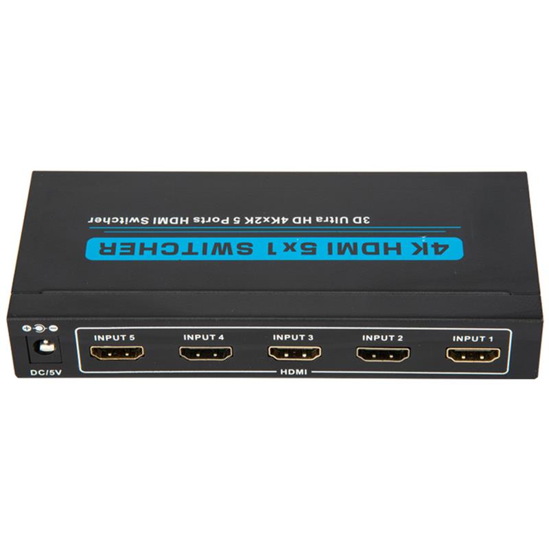 V1.4 4K \/ 30Hz HDMI 5x1 Switcher Υποστήριξη 3D Ultra HD 4K * 2K \/ 30Hz