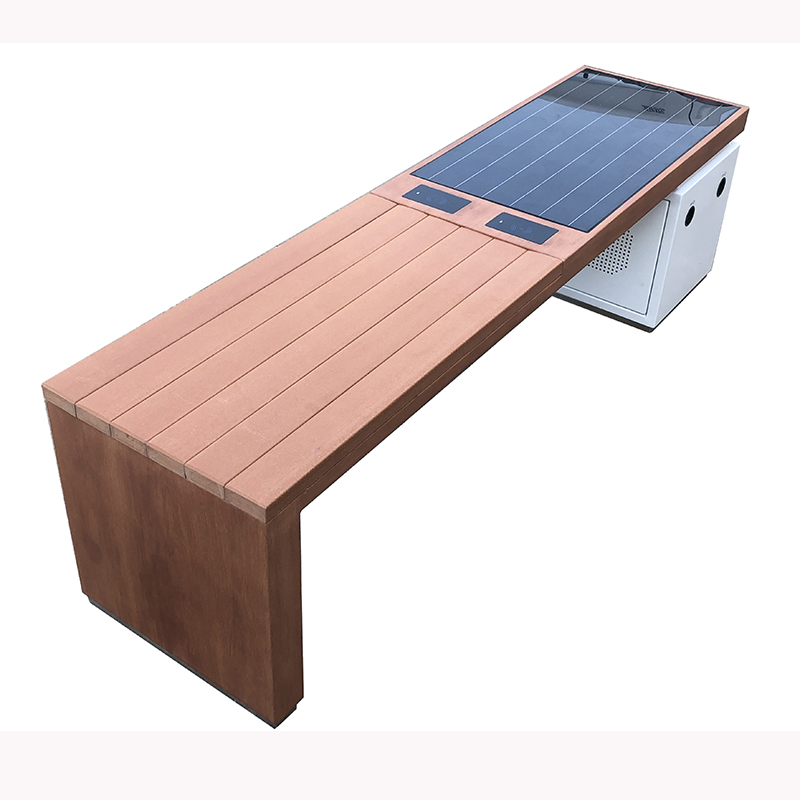 Ηλιακό Powered phone Charging WiFi Access Outdoor Furniture Smart Bench