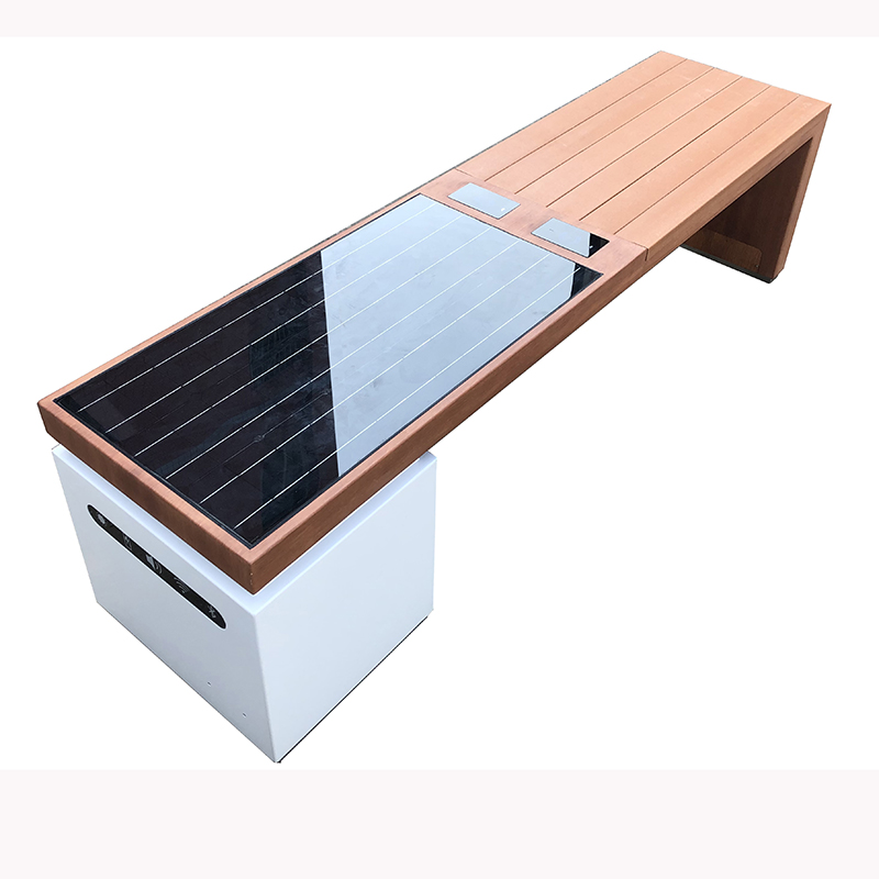 Ηλιακό Powered phone Charging WiFi Access Outdoor Furniture Smart Bench