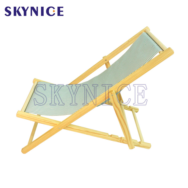 Υπαίθρια αλιεία ή κάμπινγκ Αναδιπλούμενες ξύλινες καρέκλες παραλίας