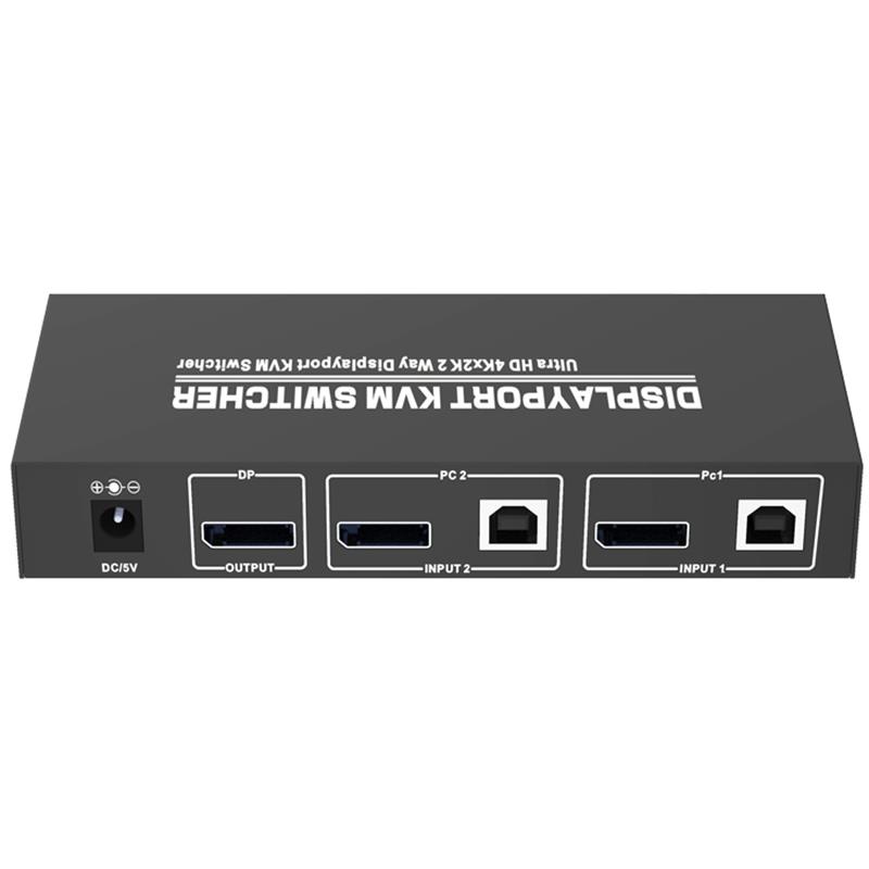 Displayport KVM 2x1 Switcher Υποστήριξη 3D Ultra HD 4Kx2K @ 60Hz