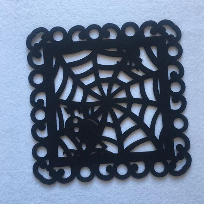 Απόκριες Μαύρο Felt Spider Web Placemat