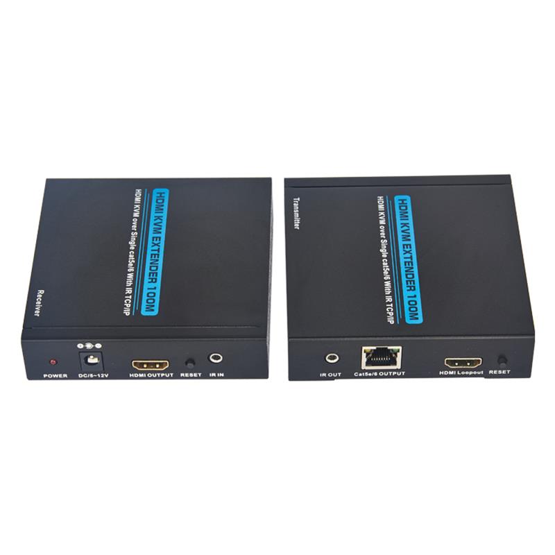 HDMI KVM extender 100m πάνω από ένα cat5e/6 Υποστήριξη Πλήρης HD 1080P