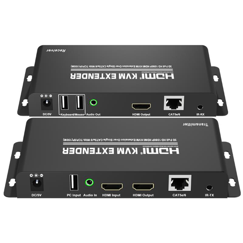 HDMI KVM Extender 150m πάνω από ενιαίο CAT5e \/ 6 με υποστήριξη TCP \/ IP Full HD 1080P
