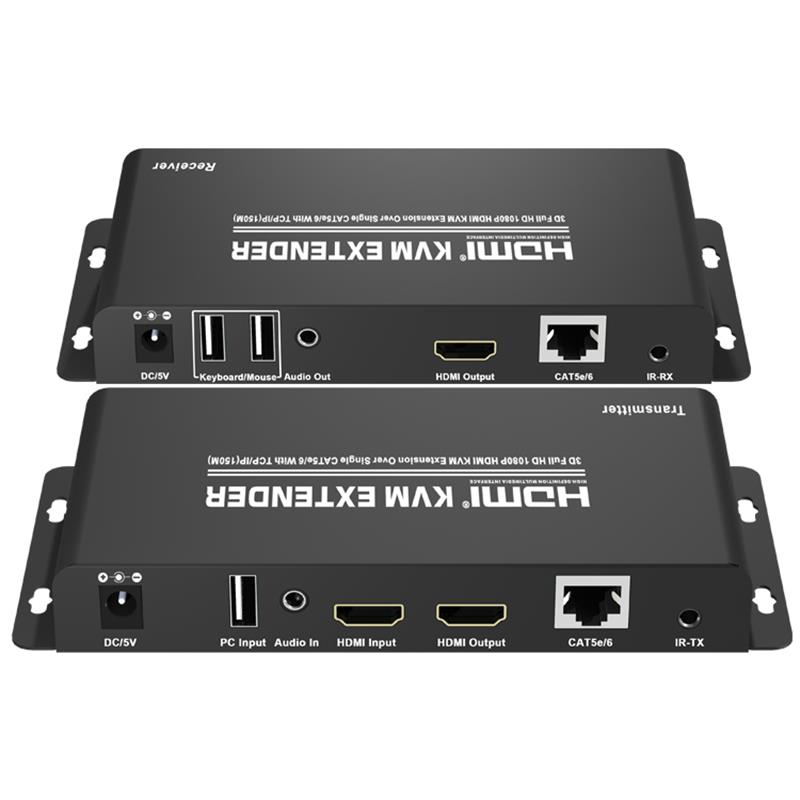 HDMI KVM Extender 150m πάνω από ενιαίο CAT5e \/ 6 με υποστήριξη TCP \/ IP Full HD 1080P