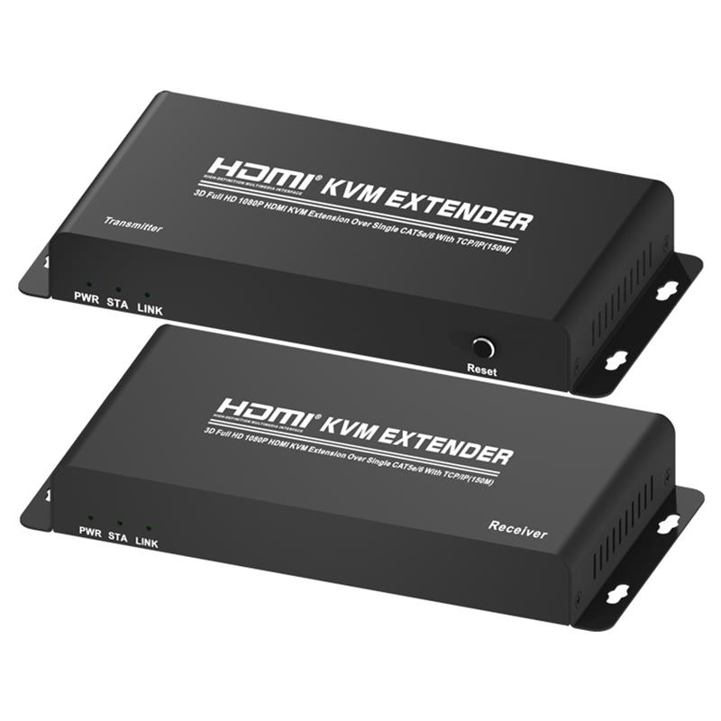 HDMI KVM Extender 150m πάνω από ενιαίο CAT5e \/ 6 με υποστήριξη TCP \/ IP Full HD 1080P