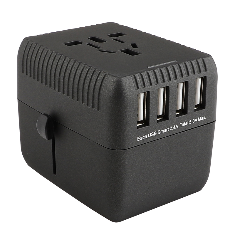 RRRTRAVEL Universal Travel ADAPTER, International Power ADAPTER, Worldwide Plug ADAPTOR με 4 USB Ports, High Speed 5A Wall Charger, All in One AC Socket for ΗΠΑ AUS Europe Asia Cell Phone Laptop