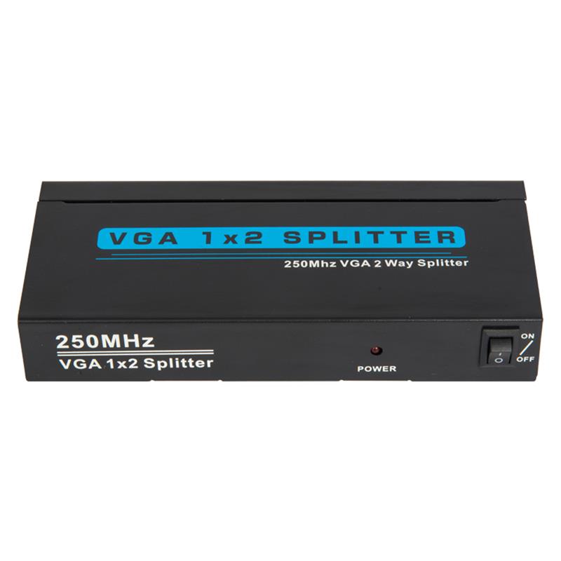 250MHz 2 Way VGA 1x2 Υποστήριξη Splitter 1080P