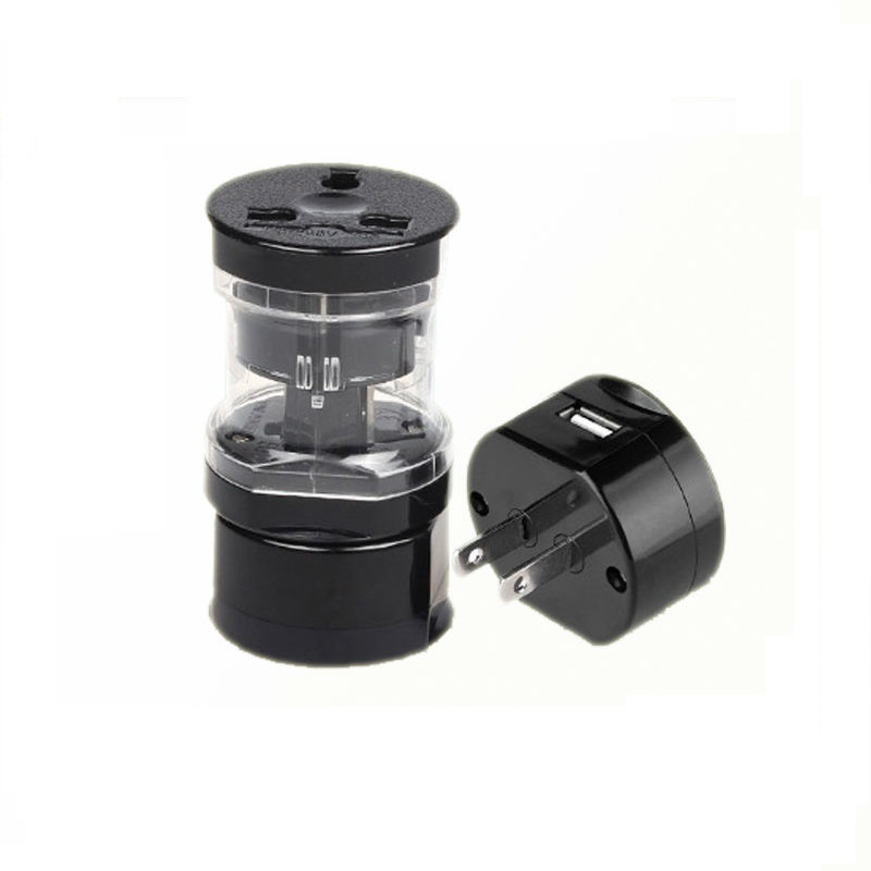 RRTRAVEL 301 Προσαρμογέας ταξιδίου Premium με θύρα usb, προσαρμογέα Universal Plug, διεθνές σετ 6 τεμαχίων για το Διεθνές Plug [US UK AU