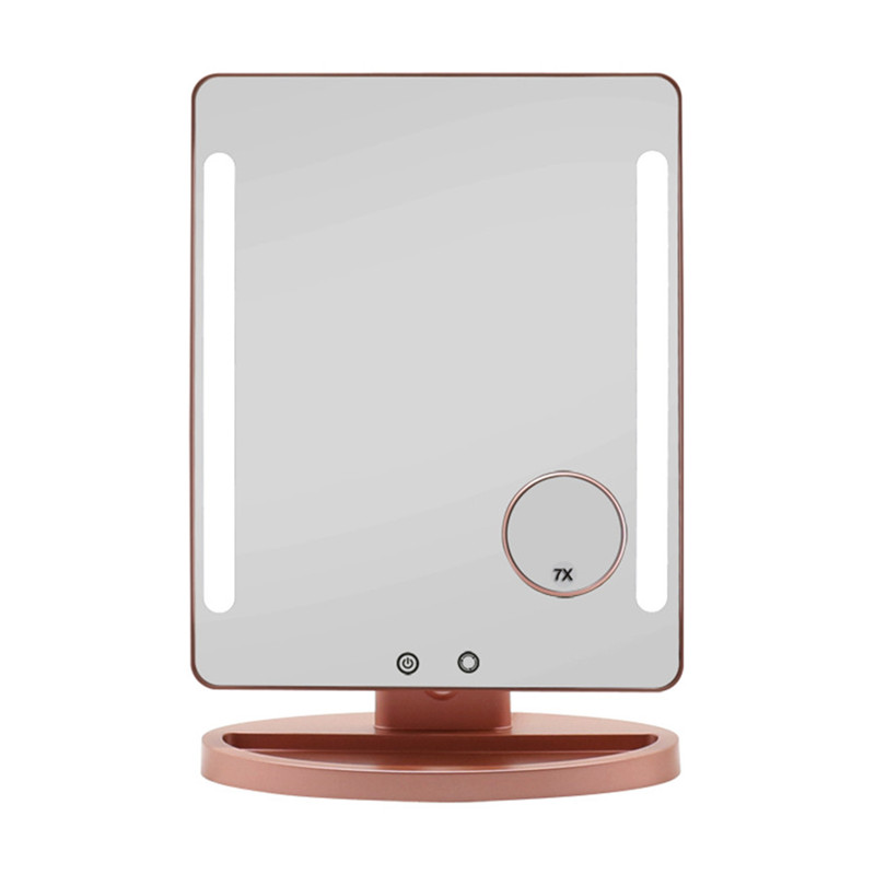 LED καθρέφτη μακιγιάζ υπνοδωμάτιο με φωτισμό φωτισμού 5X 7X μεγεθυντικό καθρέφτη