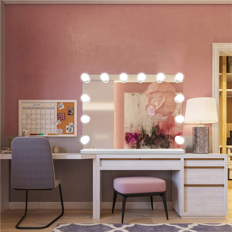 MDF Base Hollywood LED Vanity Mirror Lights Kit with Light Bulbs