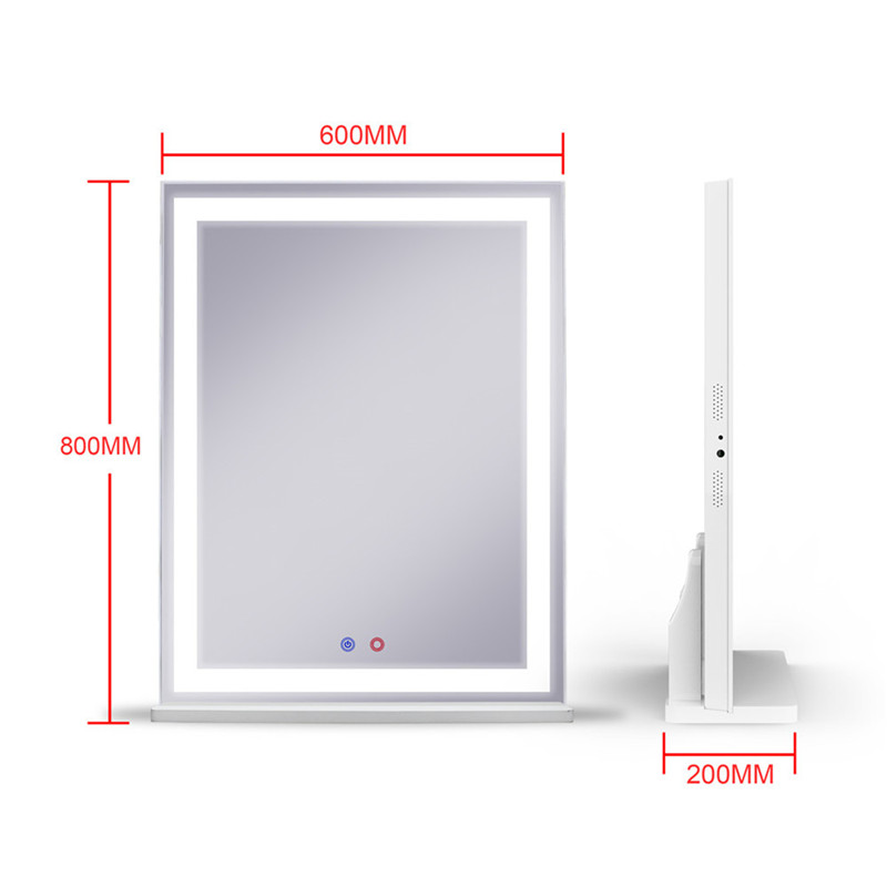 Modern Fashion Frameless Deparative Bedroom LED Light Makeup Mirror