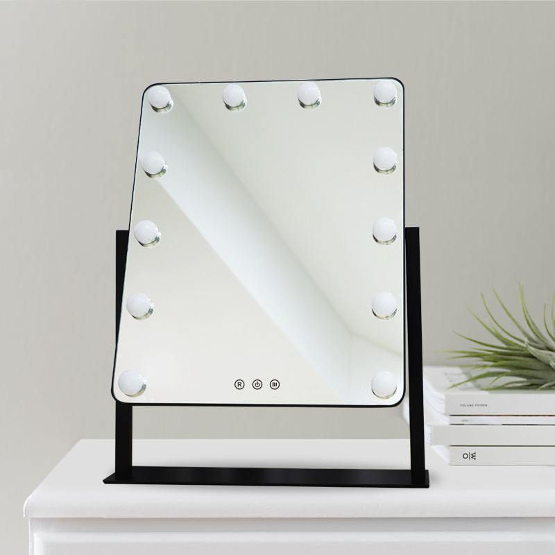 Amazon Best Sale Hollywood Vanity LED Mirror Desktop Lighted Makeup Mirror