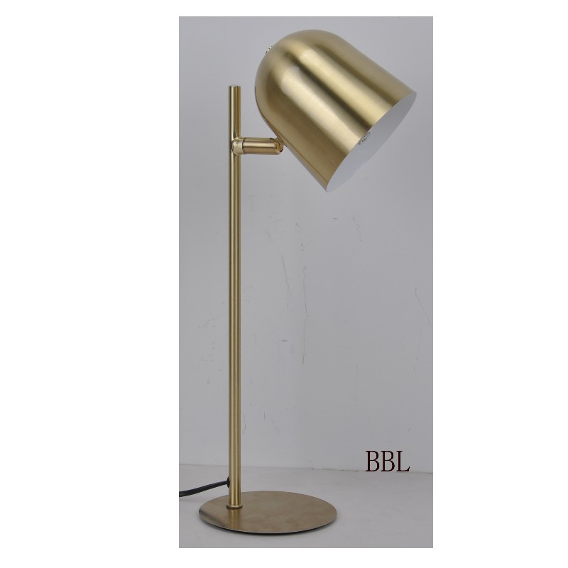 Επιτραπέζιο φωτιστικό με περιστρεφόμενη μεταλλική απόχρωση