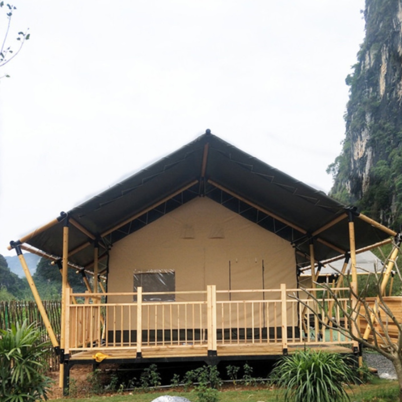 Factory Hot Sale Price Waterclose PVC και Canvas Luxary Saffari Glamping Tent for Camp