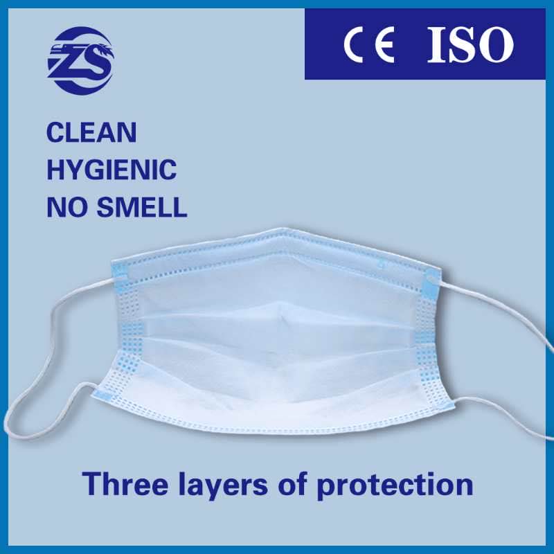 3 πτυχιακή ιατρική χειρουργική μάσκα προσώπου