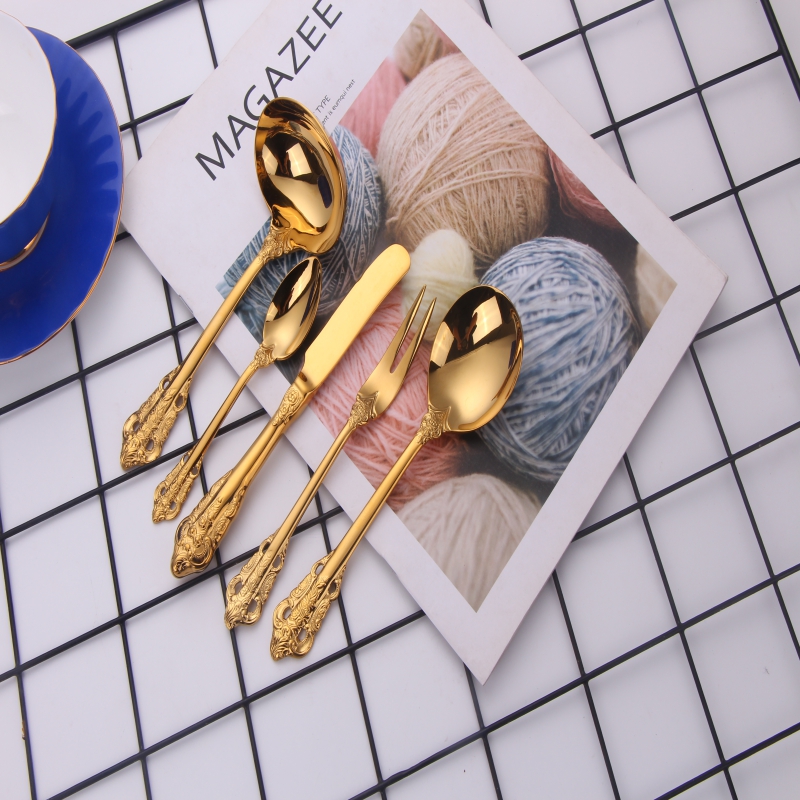 σύγχρονα ασημένια μαχαιροπίρουνα σετ χονδρέμποροι inox χονδρέμποροι 18\\/10 ανοξείδωτου χρυσού μαχαιροπίρουνα