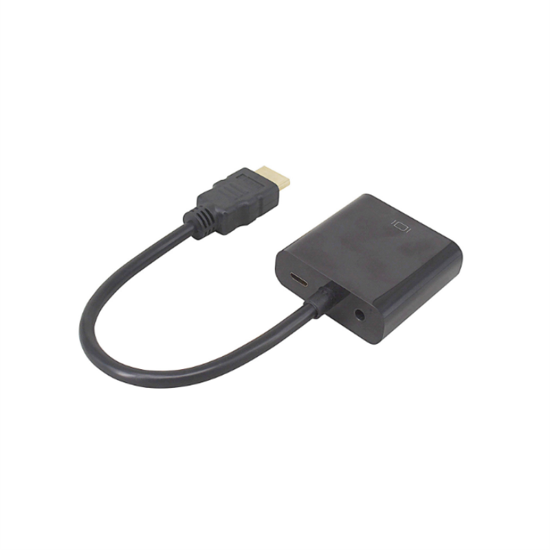 1080P HDMI προς VGA 15cm Cable με 3.5mm audio,Micro USB για φόρτιση