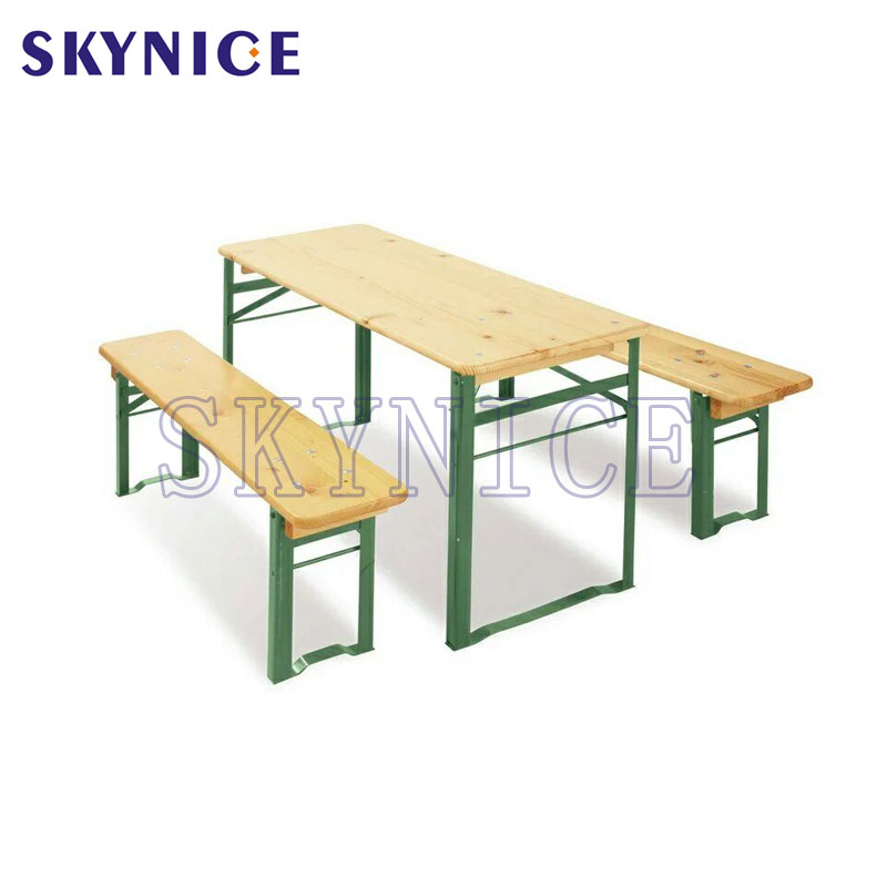 Ξύλινο πτυσσόμενο Pinic Table with Benches
