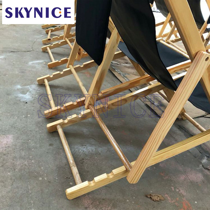 Ξύλινος πρόεδρος αλιείας Sun Lounge Decksur