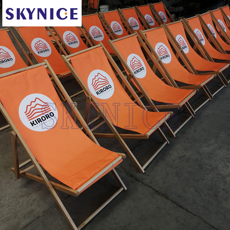 Εξωτερικό ξύλινο έπιπλα Αντίκα Folding Beach Char