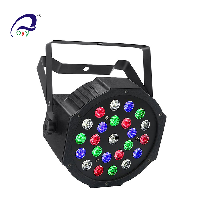 PL62A 24pcs 1W RGBW LED Επίπεδο Aluminum Par Light