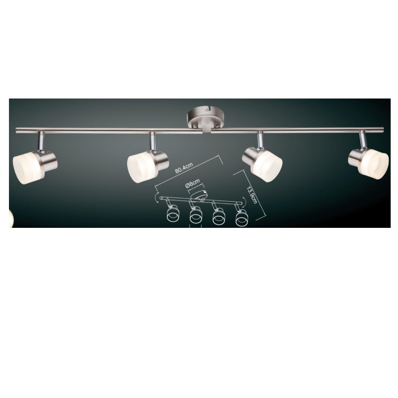 Λαμπτήρας LED υψηλής τάσης-4, με κυλινδρική πλαστική σκιά