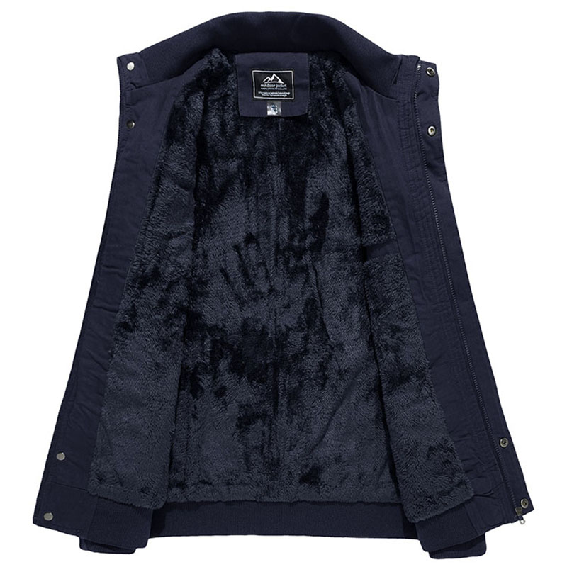 Εργασιακό τζάκετ, προσαρμοσμένο σε μέγεθος βομβαρδιστικό Fleece Winter Coat War Wear-standing Thick