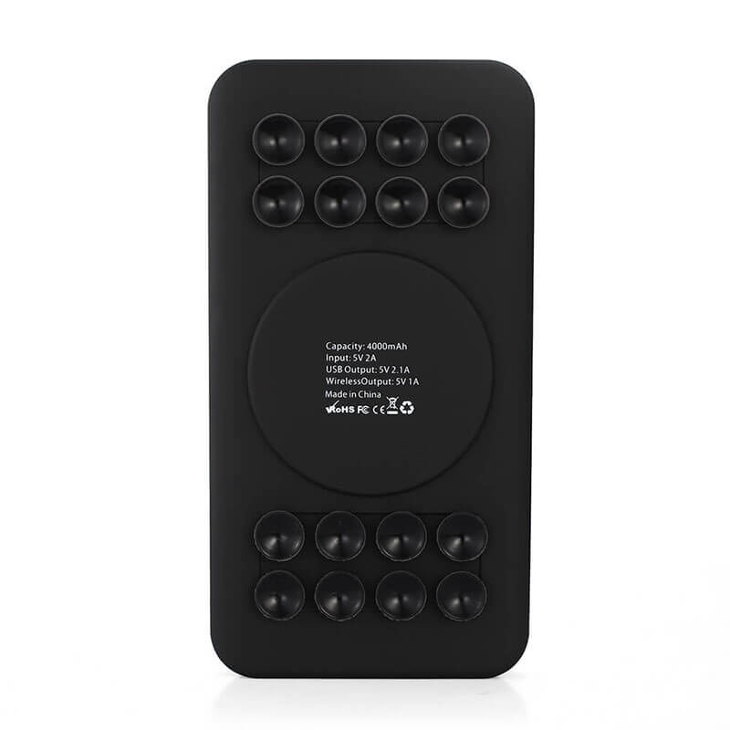 4000MAH/5000MAH/10000MAH Wireless Fast Charging Power Bank with Sucction Cup for All Smart phone