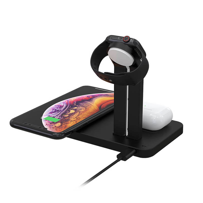 3 σε 1 ασύρματο σταθμό φόρτισης (για iPhone, Airpods και Watch της Apple)