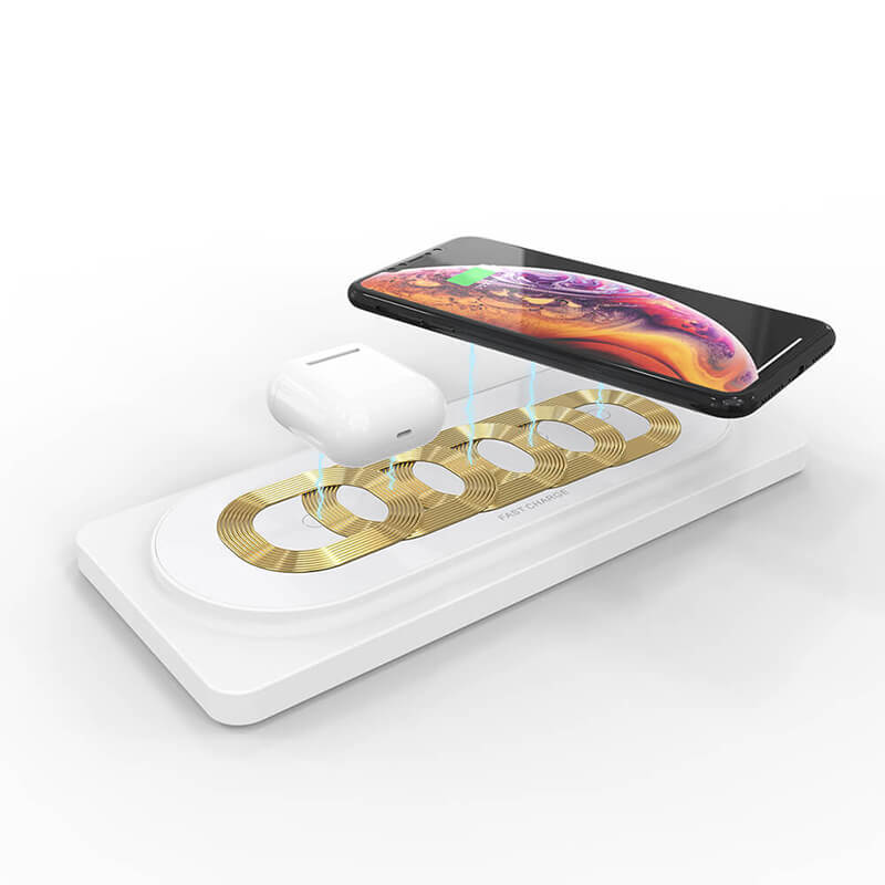 5 πηνία 3 σε 1 ασύρματο πώμα φορτιστή