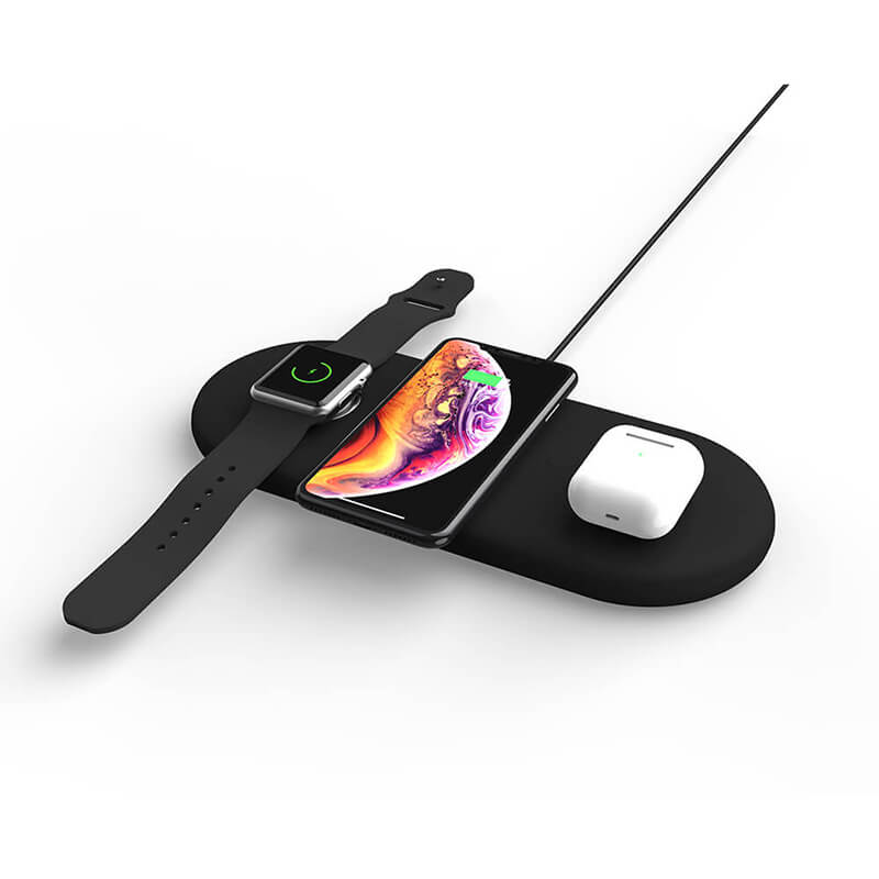 3 σε 1 ασύρματο σταθμό φόρτισης (για το iPhone, Airpods και Apple Watch)